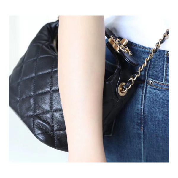 Chanel Small Lambskin Hobo Bag AS1745