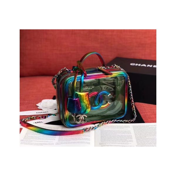 Chanel Vanity Case In Multicolour PVC A93343