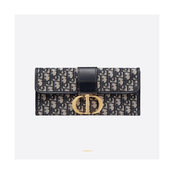 Christian Dior 30 Montaigne Jacquard Canvas Clutch Bag M9206