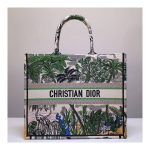 Christian Dior Book Tote Bag In Embroidered Canvas M1286