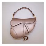 Christian Dior Grained Calfskin Saddle Bag M0446