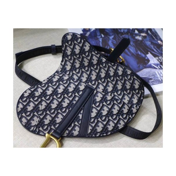 Christian Dior Mini Oblique Saddle Bag M0447