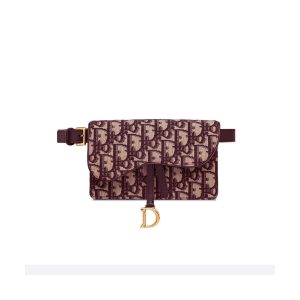 Christian Dior Oblique Saddle Belt Bag S5619