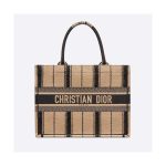 Christian Dior Small Bayadère Embroidered Dior Book Tote M1296