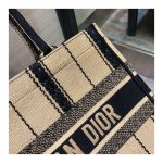 Christian Dior Small Bayadère Embroidered Dior Book Tote M1296