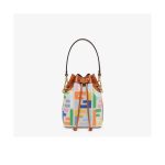 Fendi Mon Tresor Bag in Beige Canvas 8BS010