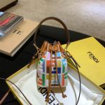 Fendi Mon Tresor Bag in Beige Canvas 8BS010