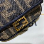 Fendi Nano Baguette Charm in Brown Fabric 7AR844