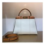 Fendi Peekaboo Iconic Medium Leather Bag 8BN290 White