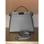 Fendi Peekaboo Medium with Metal-Plated Micro Studs 8BN290