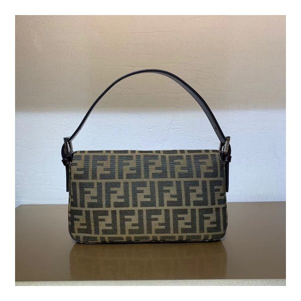 Fendi Vintage Zucca Pattern Mamma Baguette Shoulder Bag F01