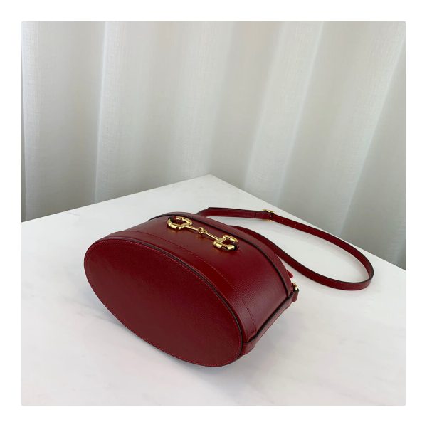 Gucci 1955 Horsebit Bucket Bag 602118 Red