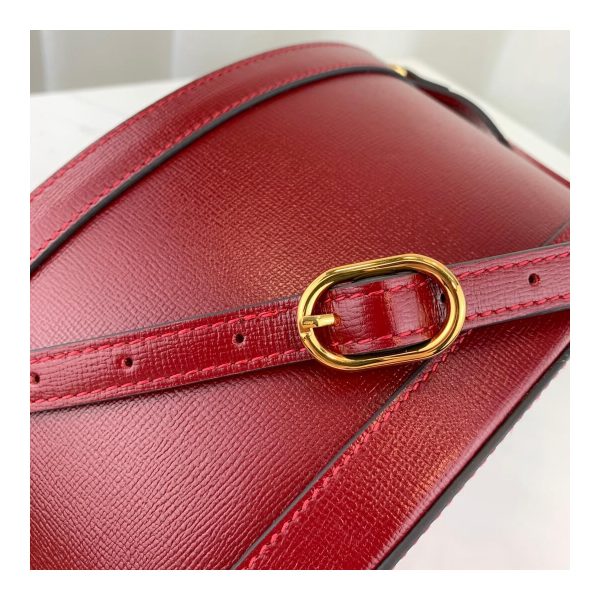 Gucci 1955 Horsebit Bucket Bag 602118 Red