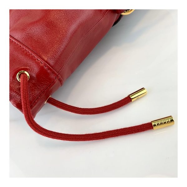 Gucci 1955 Horsebit Bucket Bag 602118 Red