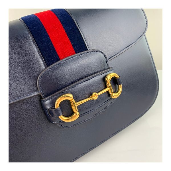 Gucci 1955 Horsebit Shoulder Bag 602204 Blue