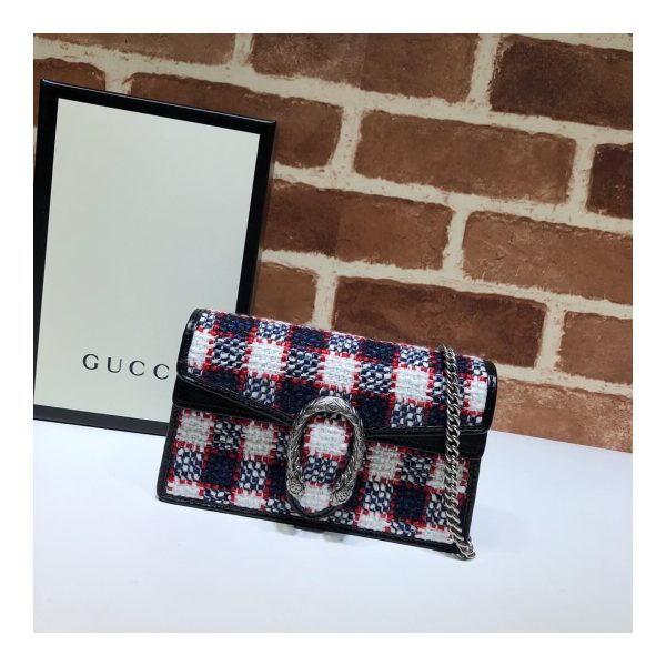 Gucci Dionysus Check Tweed Mini Bag 476432