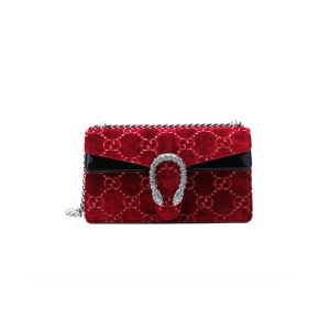 Gucci Dionysus GG Velvet Small Shoulder Bag 499623