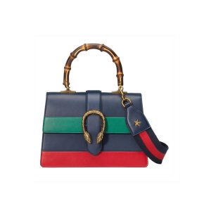 Gucci Dionysus Medium Top Handle Bag 448075 Blue/Green/Red