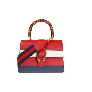Gucci Dionysus Medium Top Handle Bag 448075 Red/White/Blue