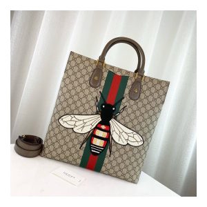 Gucci Embroidered Bee Shopping Bag 437549