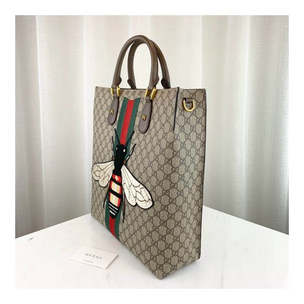 Gucci Embroidered Bee Shopping Bag 437549