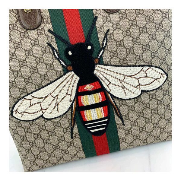 Gucci Embroidered Bee Shopping Bag 437549