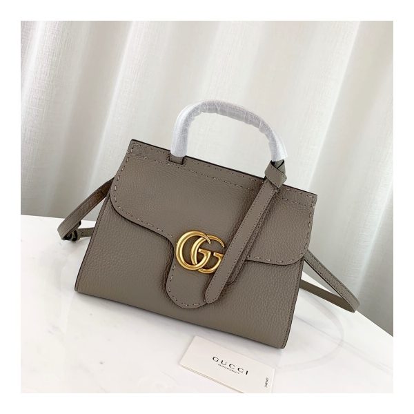 Gucci GG Marmont Leather Top Handle Shoulder Bag 442622