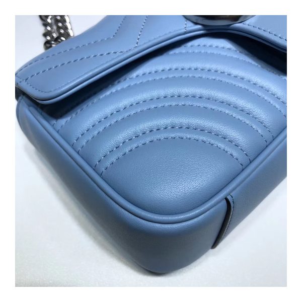 Gucci GG Marmont Matelasse Chevron Leather Mini Bag 446744