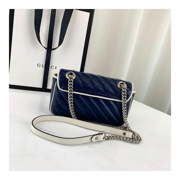 Gucci GG Marmont Matelassé Mini Bag 446744 Blue