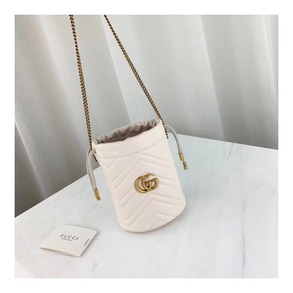 Gucci GG Marmont Matelassé Mini Bucket Bag 575163
