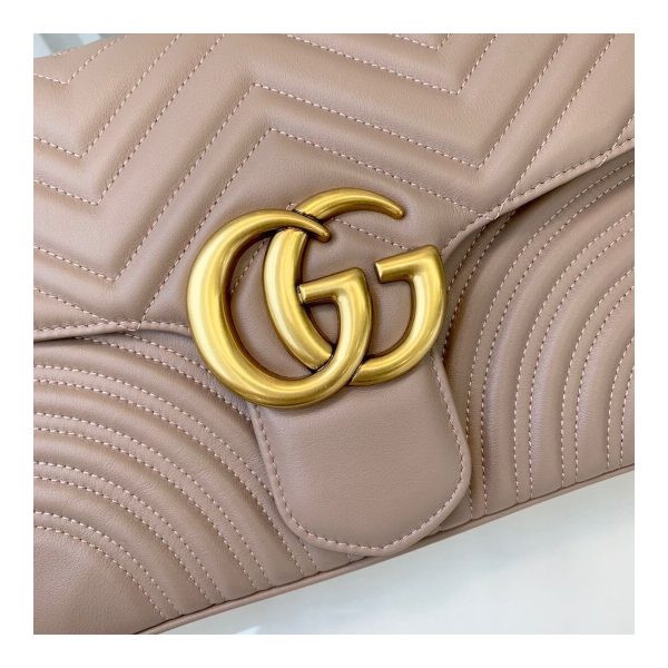 Gucci GG Marmont Medium Matelassé Shoulder Bag 443496