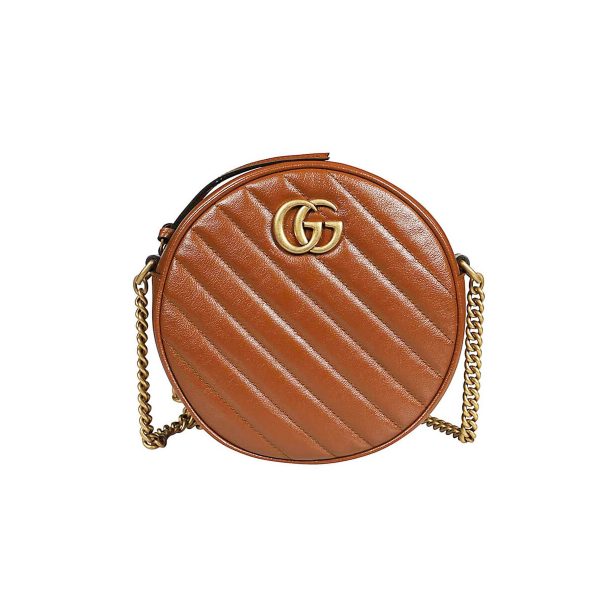 Gucci GG Marmont Mini Round Shoulder Bag 550154