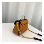 Gucci GG Marmont Mini Top Handle Bag 583571 Cognac