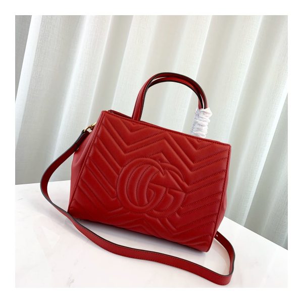Gucci GG Marmont Small Matelasse Top Handle Bag 448054