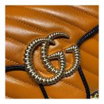Gucci GG Marmont Small Shoulder Bag 443497 Cognac