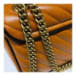 Gucci GG Marmont Small Shoulder Bag 443497 Cognac