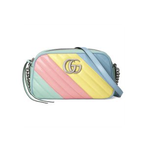 Gucci GG Marmont Small Shoulder Bag In Pastel And Rainbow 447632