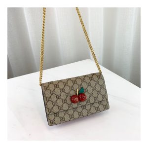 Gucci GG Supreme Mini Bag With Cherries MM 481290