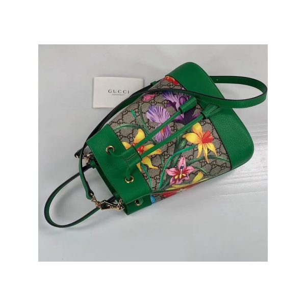 Gucci Ophidia GG Flora Small Bucket Bag 550621