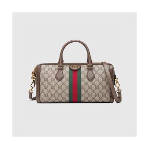 Gucci Ophidia GG Medium Top Handle Bag 524532 Coffee