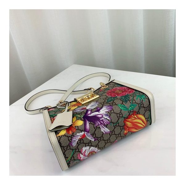 Gucci Padlock GG Flora Small Shoulder Bag 498156