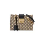 Gucci Padlock Small GG Bees Shoulder Bag 498156