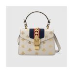 Gucci Sylvie Bee Star Mini Leather Bag 470270