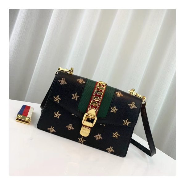 Gucci Sylvie Bee Star Small Shoulder Bag 524405