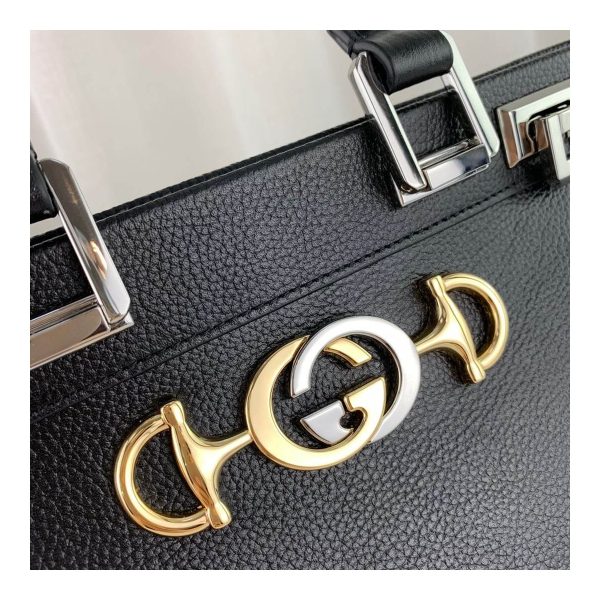 Gucci Zumi Grainy Leather Small Top Handle Bag 569712
