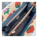 Gucci Zumi Strawberry Print Medium Top Handle Bag 564714