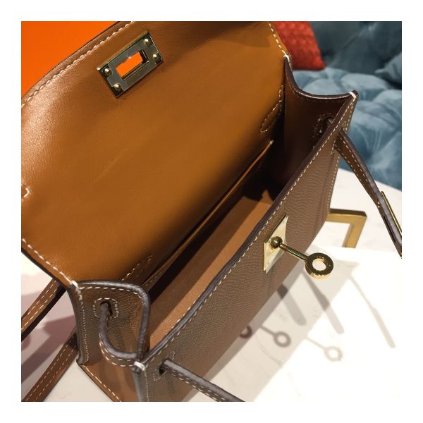 Hermes Kelly Bag 19cm in Epsom Leather