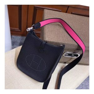 Hermes Mini Evelyne Bag in Togo Leather 17cm