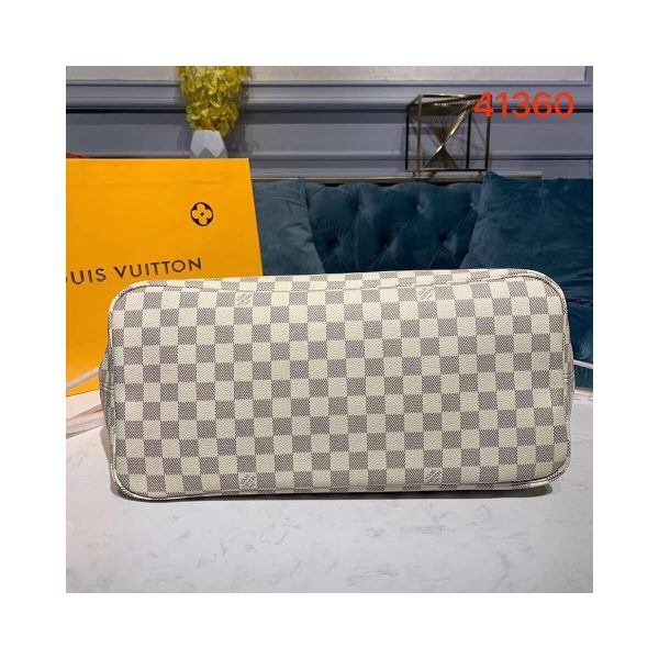 Louis Vuitton Damier Azur Canvas Neverfull GM N41360 Beige