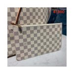 Louis Vuitton Damier Azur Canvas Neverfull GM N41360 Beige